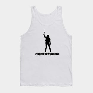 Fight For Wynonna Earp Silhouette - Black Tank Top